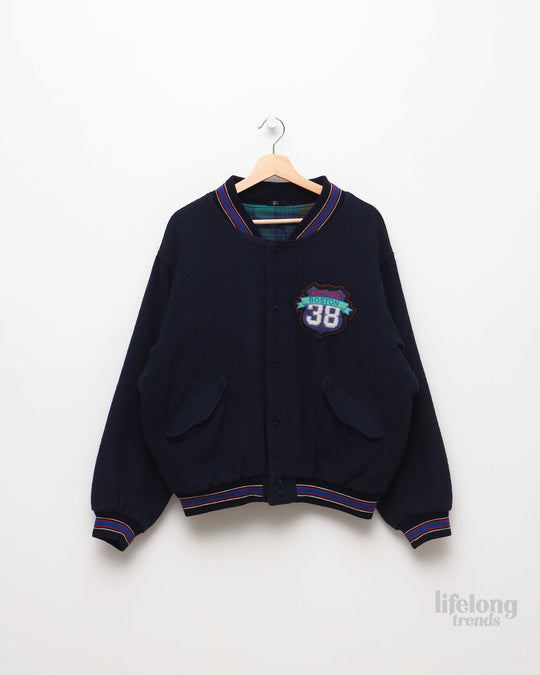 CHAQUETA BOMBER UNIVERSITARIA VINTAGE