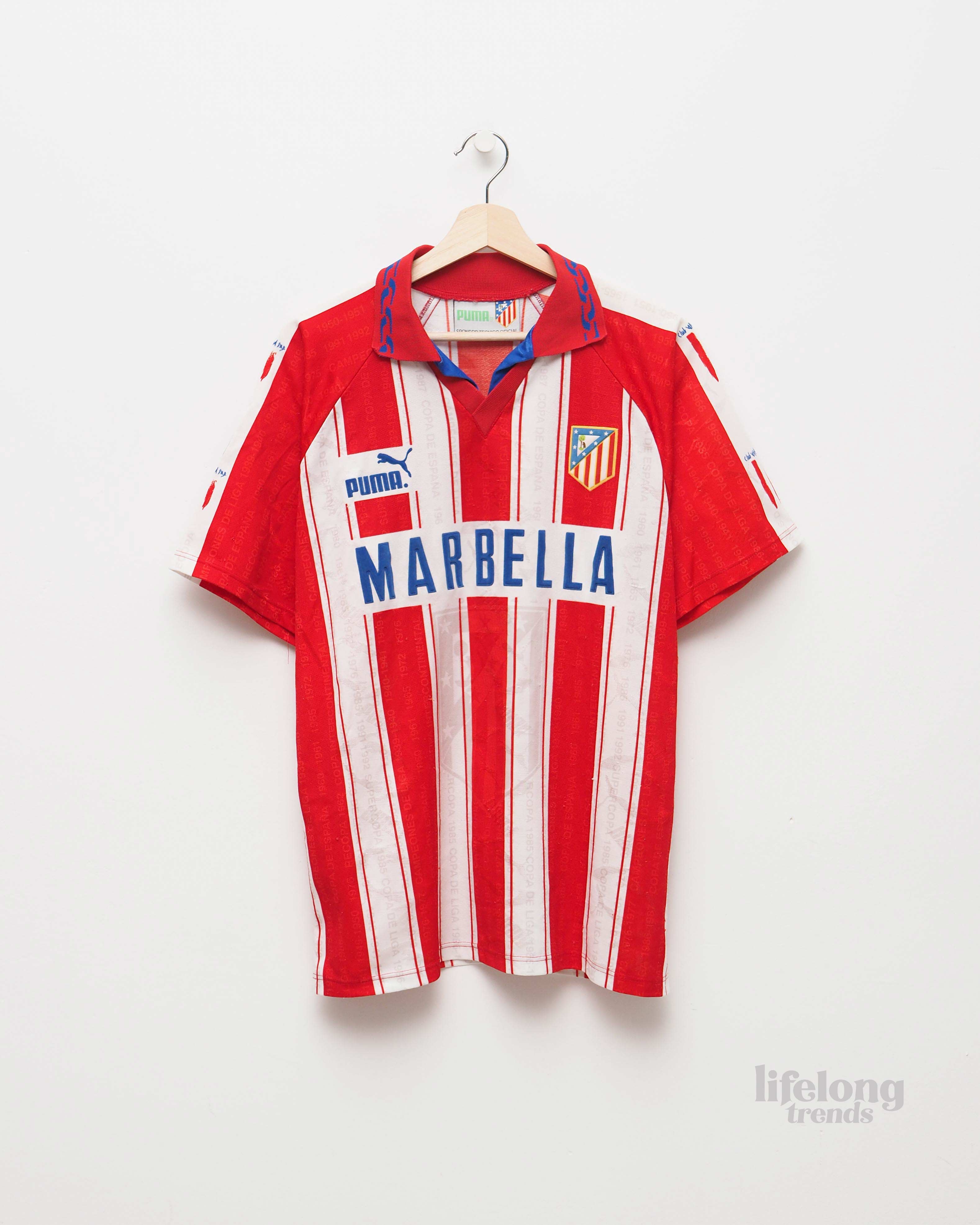 CAMISETA ATLETICO DE MADRID 1995 1996 MARBELLA PUMA VINTAGE Lifelong Trends